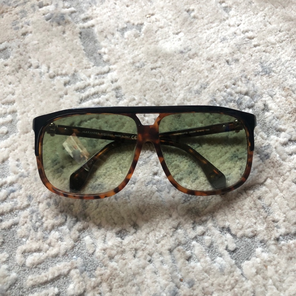Alexander McQueen Tortoise Sunglasses